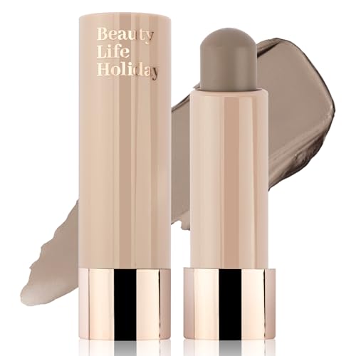 Erinde Barra de Contorno Maquillaje, Bronzer Stick en Crema Color Gris Frío, Bronceador Contouring en Barra, Fácil de Aplicar, Difuminado Natural y Larga Duración 01# Gris Marron