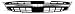 Evan-Fischer EVA1777209475 Grille Assembly Grill Plastic shell and insert Chrome with black