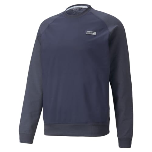 PUMA GOLF Men's Standard Egw Cloudspun Pm Crewneck, Navy Blazer Heather, Large3