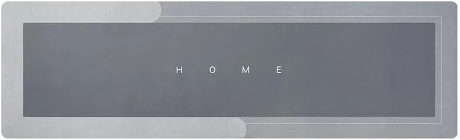 Kitchen Absorbent Mat Non-Skid Waterproof Wipeable Comfort Standing Kitchen Rugs and Mats Wipeable Wash Free Long Strip Carpet,Blue Grey,40X120cm