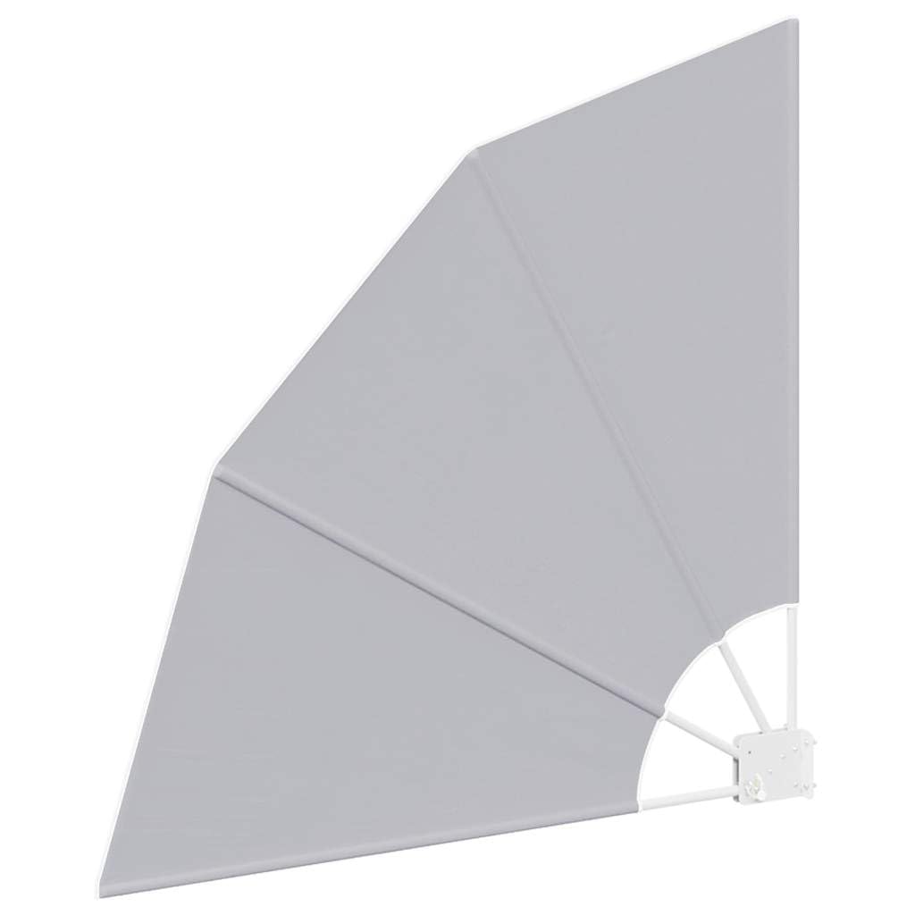 Auvent Latéral Pliable de Balcon 240 x 160 cm Gris Paravent de Terrasse Rétractable avec Cadre en Acier Robuste et Toile en Polyester pour Jardin et Espace de Vie Extérieur