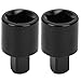 Pissente Socket Adapter Ratchet Converter, 2Pcs High Carbon Steel 1/2 to 3/8 Conversion Tool Socket Ratchet Converter Reducers Adapters Tool