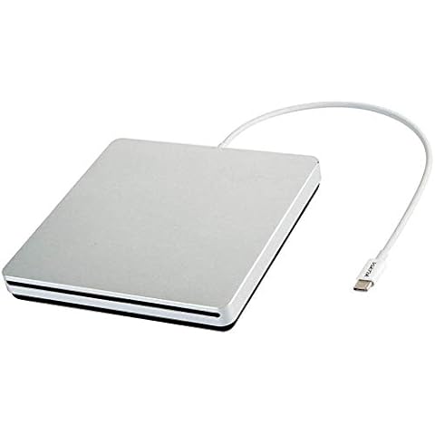 VikTck External CD DVD Drive USB C Ultra Slim Portable CD DVD RW/ROM Burner Writer Player Superdrive for MacBook Pro Air iMac Laptop Mac os Windows 10 Cover