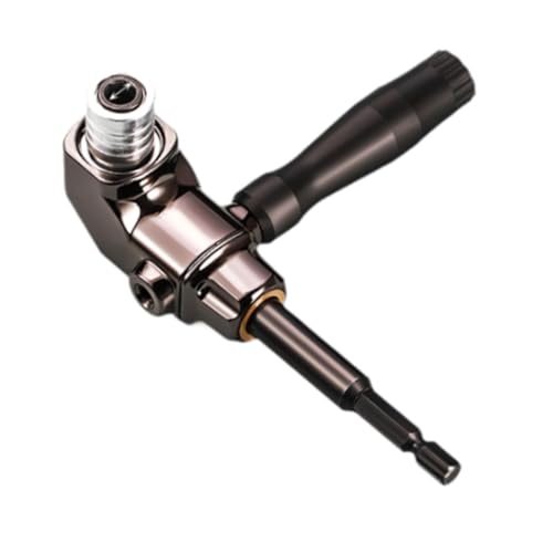 Adaptateur de perceuse à angle droit avec rallonge métallique robuste pour perçage 90° - 6