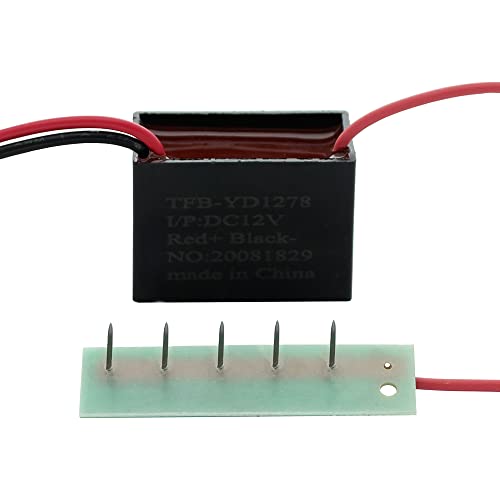 Image of Negative Ion Generator 12VDC - Plasma Ionizer Module with MicroPin Stainless Steel Needles for Static Applications, HVAC & Air Circulation Systems