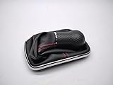 pomo palanca cambio Pomo Palanca Cambio Volkswagen Golf Iv Berlina (1j1) Com Fole Linhas Vermelhas 23mm (usado) (id:pbiap2707663)