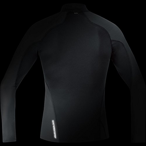 GORE Wear Camiseta interior cortavientos de hombre, M, Negro, 100325