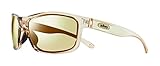Revo Sunglasses Harness: Polarized Lens Filters UV, Rectangle Sport Wrap Frame, Crystal Frame with Champagne Lens
