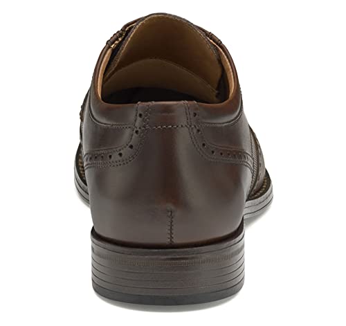 Johnston & Murphy Lewis Embossed Wing Tip Tan Full Grain 9 M (D)3