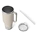 YETI Rambler 42 oz Tumbler with Handle and Straw Lid, Travel Mug Water Tumbler, Vacuum Insulated Cup with Handle, Stainless Steel, Cape Taupe