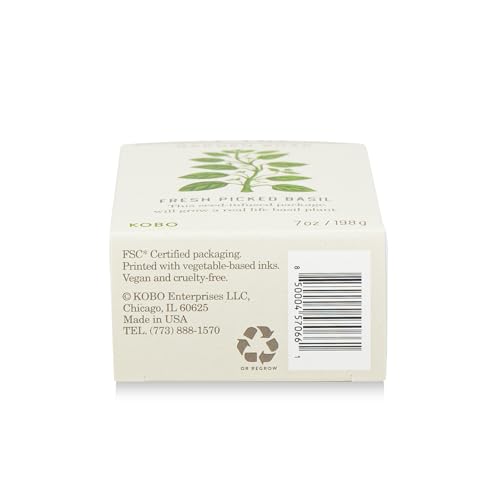 Image of KOBO Plant the Box Fresh Picked Basil Bar Soap (7 oz)