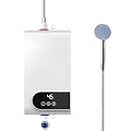 Instant Tankless Water Heater Electric,110V,3500W Portable Hot Water Heater with Digital Display,Small Size for Kitchen & Bathroom