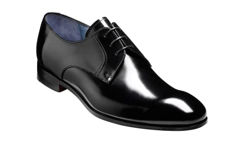 BARKER Men's Rutherford Lace Up Derby Oxford Luxury Oxfords Timeless Elegance Superior Craftsmanship Shoes Dress, Black, 9 UK