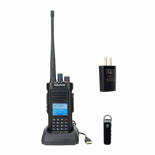 Retevis Ailunce HD2 Ham Radio, HD1 New Version, DMR Handheld Radio, Digital Analog Two Way Radio, 500K Contacts, 3200mAh Battery, IP67 Waterproof, Long Range Walkie Talkies for Emergency Rescue