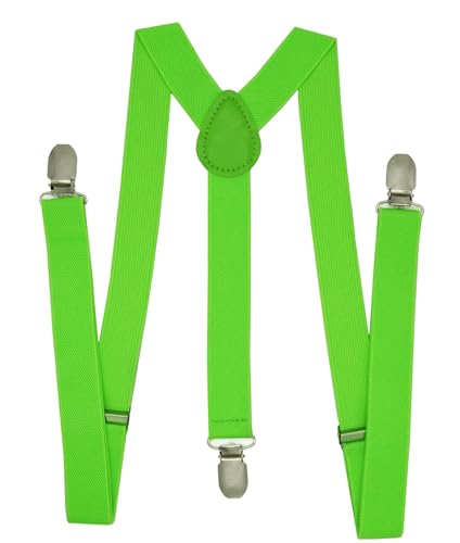 NestNook Tirantes para hombre de 1 pulgada de ancho, tirantes ajustables en forma de Y, comodidad transpirable para hombres y mujeres, verde, Talla única