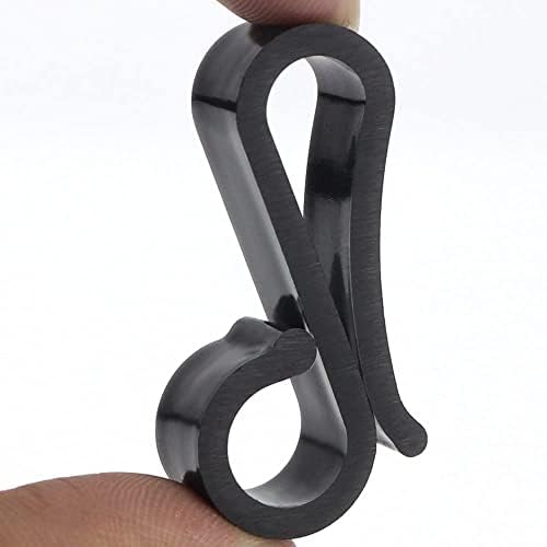 Vikdio 60 Pcs Black Gutter Hooks for Hanging Christmas Lights, Holiday Lights Clips Mount to Shingles, Gutter Clips for Securing Outdoor Icicle Lights on Christmas Halloween Home Garden Decor