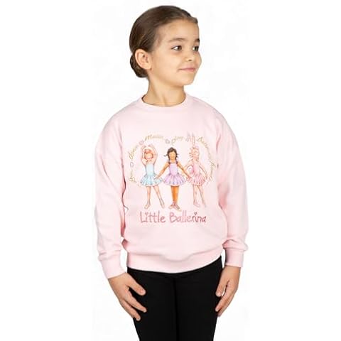 Little Ballerina Cotton Sweatshirt for Girls Cover