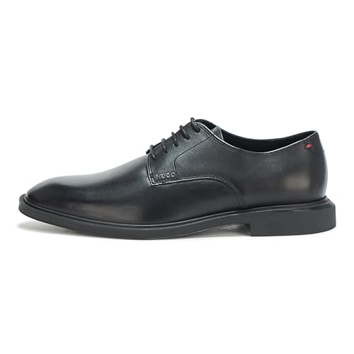 HUGO Men's Brushed Leather Derby Dress Shoe Oxford2