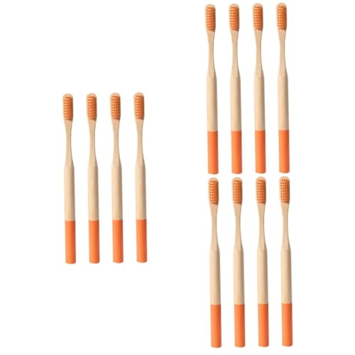 BESTYASH 3 Sätze Umweltfreundliche Bambuszahnbürste Weiche Zahnbürsten Öko Zahnbürste Für Empfindliche Erwachsene Nachhaltiger Ergonomischer Griff Mittelweich Für Unterwegs 4 Stück * 3