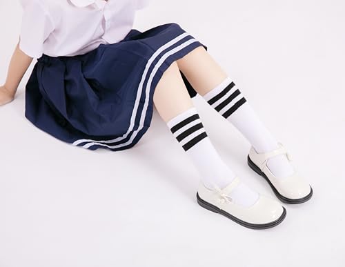 Girl's Mary Jane Flats School Uniform Oxford Wedding Party Black Dress Shoes(Toddler/Little Kid)3