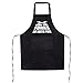 Grembiule Divertente Cucina Scritte May The Forks Be With You con Tasche Grembiule Impermeabile Regolabile Nero Cuoco Barbecue Regalo Compleanno Anniversario Marito Uomo Casa