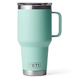 YETI Rambler 30 oz Travel Mug, Stainless Steel, Vacuum Insulated with Stronghold Lid, Seafoam