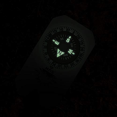 Sun Company Minicomp Ii - Mini Orienteering Compass With Rotating Bezel | Easy-To-Read Zipper Pull Compass For Jacket, Parka, Or Pack #TOP5