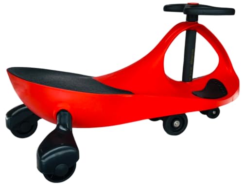 Image of Wishmaster Premium Wiggle Car Ride On Toy for Kids, Magic Swing Car with Smooth Silent Wheels, Twist Steering Manual Ride On Car for Boys & Girls, Indoor Outdoor Play, Age 3-8 Years