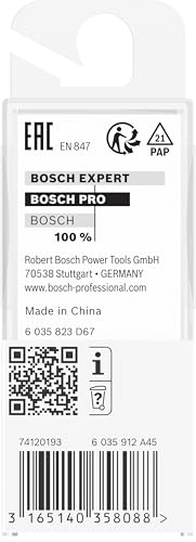 Bosch Accessories Professional Bündigfräser Standard for Wood (für Holz, Ø 12,7 mm, Arbeitslänge 13 mm, Zubehör Handfräse)