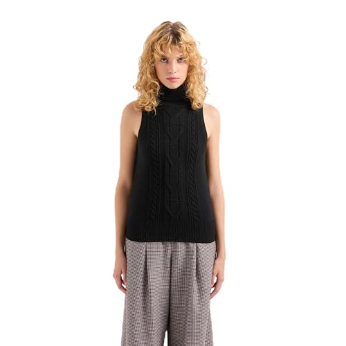 Image of Armani Exchange Women's Sleeveless Turtle-Neck Sweater