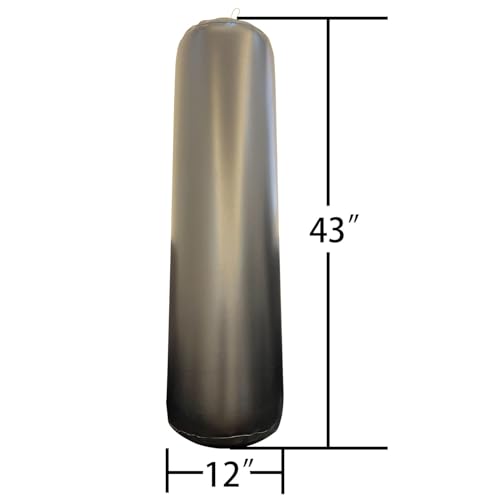 Luoweikadeng Heavy Duty Inflatable Fender for Boat- Marine Grade UV Resistant PVC Bumpers for Docking & Hull Protection (12"×43") - image 2