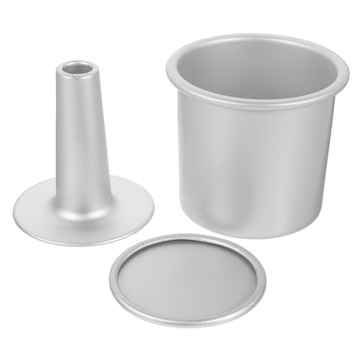 Amosfun Nonstick Aluminum Round Cake Pan with Removable Bottom Deep Baking Mold for DIY Cakes Easy Clean High Side Baking Tray Alloy for Home and Professional Use