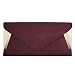 BMC Womens PU Leather Envelope Clutch Two Tone Evening Bag Crossbody Purse Handbag w/Detachable Shoulder Chain - Spacious & Chic Formal Fashion - Burgundy Red w/White Accent