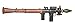UKARMS Dummy Bazooka Spring Airsoft Rifle Gun FPS 175