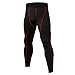 BOTCAM Pantalon de course long pour homme - Legging de sport hautement élastique - Séchage rapide - Respirant - Fonctionnel - Pour le fitness, la course à pied., Noir , M