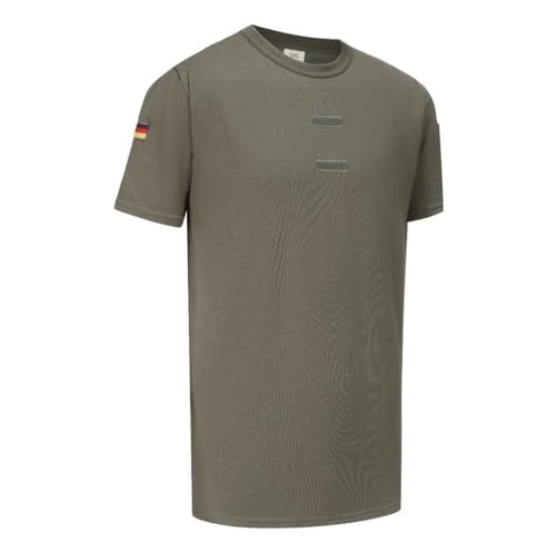 BW Tropen Unterhemd mit Klett und Nationalitätsabzeichen Bundeswehr T-Shirt (as3, Alpha, x_l, Regular, Regular, Oliv)