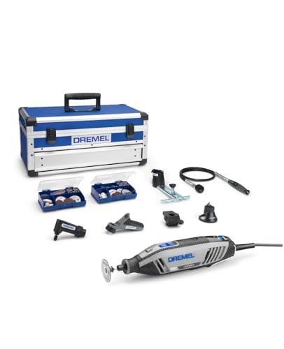 Dremel 4250 Rotary Tool 175 W, Multitool Kit with 6 Attachments 128 Accessories, 175W Motor with Electronic Feedback, Variable Speed 5.000-35.000 RPM