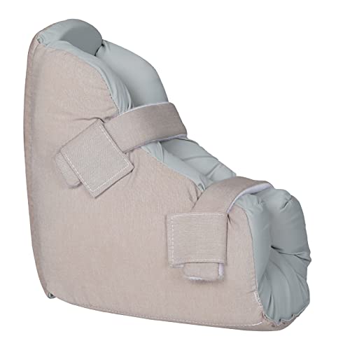 Ehucon Protector de talón de espuma de cáscara de huevo para úlceras por presión, almohada de pies para pacientes postrados en cama, protectores de talón para dolor de talón (1 unidad, gris perla)