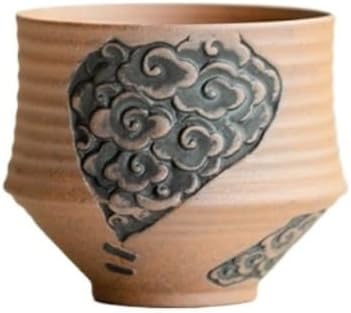 GSOUL Kungfu Tea cup Retro Wind Ceramics Kung Fu Tea Cup Creative Relief Office Coffee Small Tea Cups