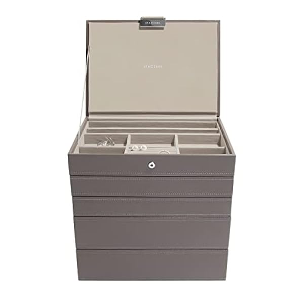 Stackers Mink Classic Medium Jewellery Box, Set of 5