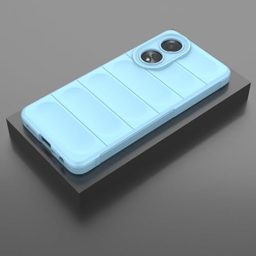 WOKEZ Mjukt TPU-skydd för Oppo A58 4G - Ljusblått Telefodral