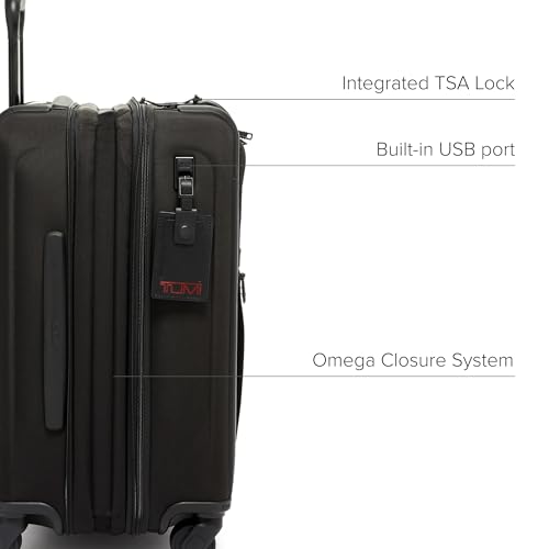 TUMI - Alpha Large Dual Access Expandable 4-Wheeled Carry-On Luggage - Zipper Expansion, Nylon Lightweight Suitcase- TSA Lock