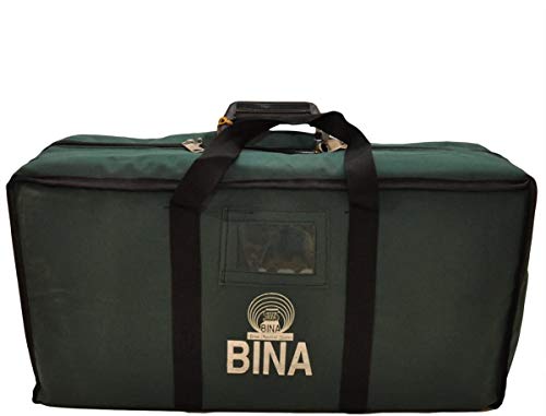 Ultra-Portable Harmonium Bina 23B Folding Safari 3 1/4 Octaves 6 Stops Classic Wood Color, Coupler, Nylon Bag, Indian Musical Instrument, Kirtan A440Hz #TOP4