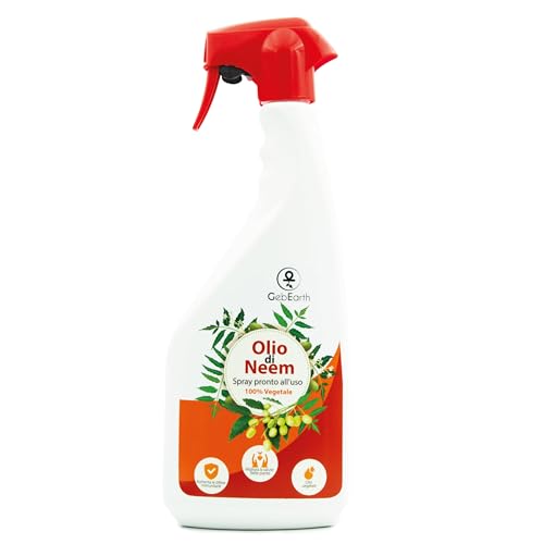 GebEarth Olio di Neem Spray 1L per Piante