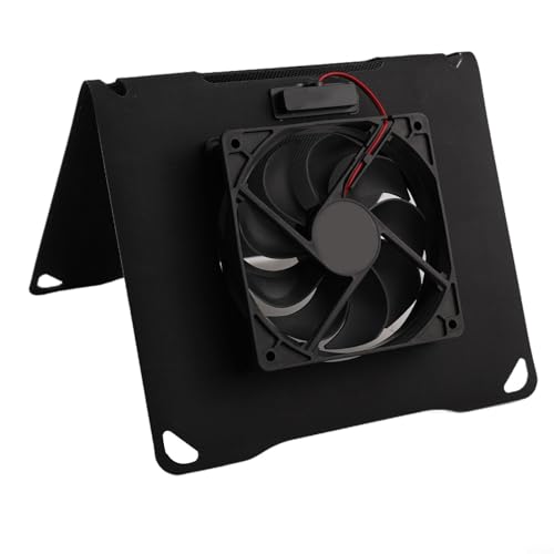 Utiliza ventilador de ventilación solar plegable de 10 W, perfecto para espacios exteriores e interiores