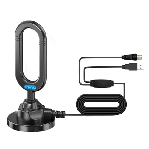 Bosiyrggrl Antena de TV Digital HD DTMB de Alto Alcance para Interiores y Exteriores, Impermeable, con Interfaz para Receptor de Vídeo.