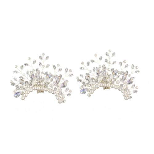 Clips à chaussures en perles d'imitation et strass accessoires chics de mariage
