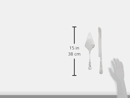 Vintage Inspired Silver Cake Knife And Server Style 9530 #TOP4