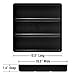 Ernst Manufacturing Stackable Home, Office & Workshop Tray in Black with 3 Compartments - Ideal for Mechanics, Electricians, Plumbers, Crafting, Hobbies - Impact Resistant, Fits in Drawers