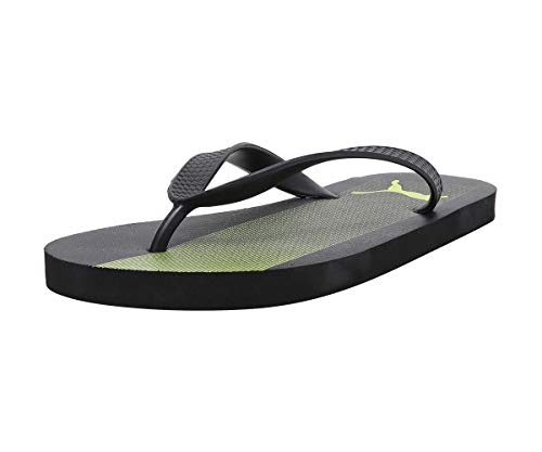 Image of Puma Unisex-Adult One8 Ff Gu Black-Limepunch Slipper-7 UK (37257201)